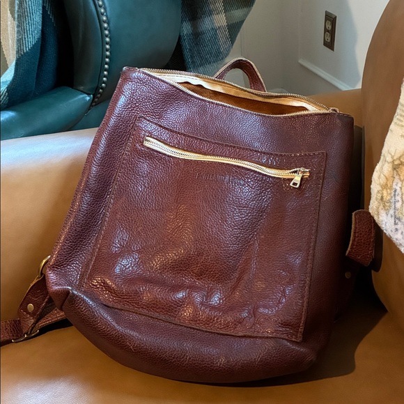 Portland Leather small tote backpack main image 9
